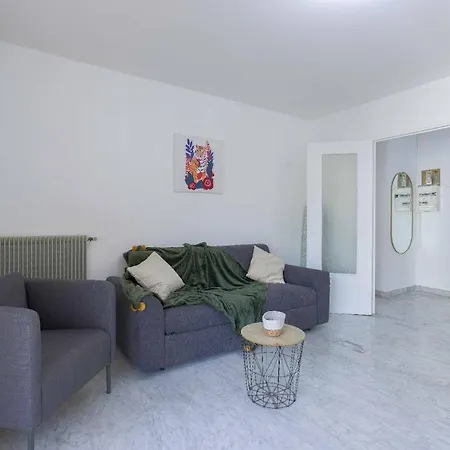 Paradis De Nissa - Central, Balcon, Clim, 15mn Palais&plage Apartment *