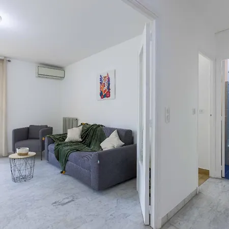 Paradis De Nissa - Central, Balcon, Clim, 15mn Palais&plage 아파트 *
