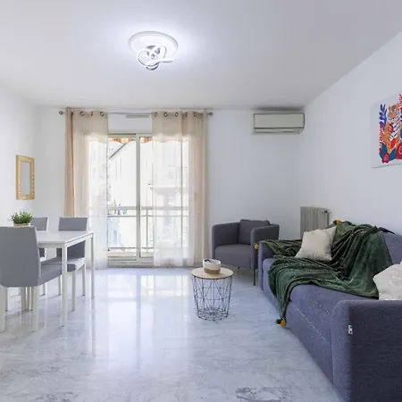 Paradis De Nissa - Central, Balcon, Clim, 15mn Palais&plage 아파트 칸느